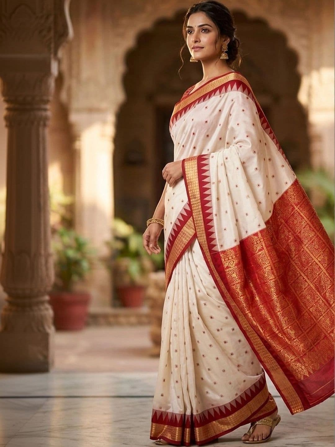Silk Loomluxe Woven Design Zari Art Silk Sambalpuri Saree thumbnail 3