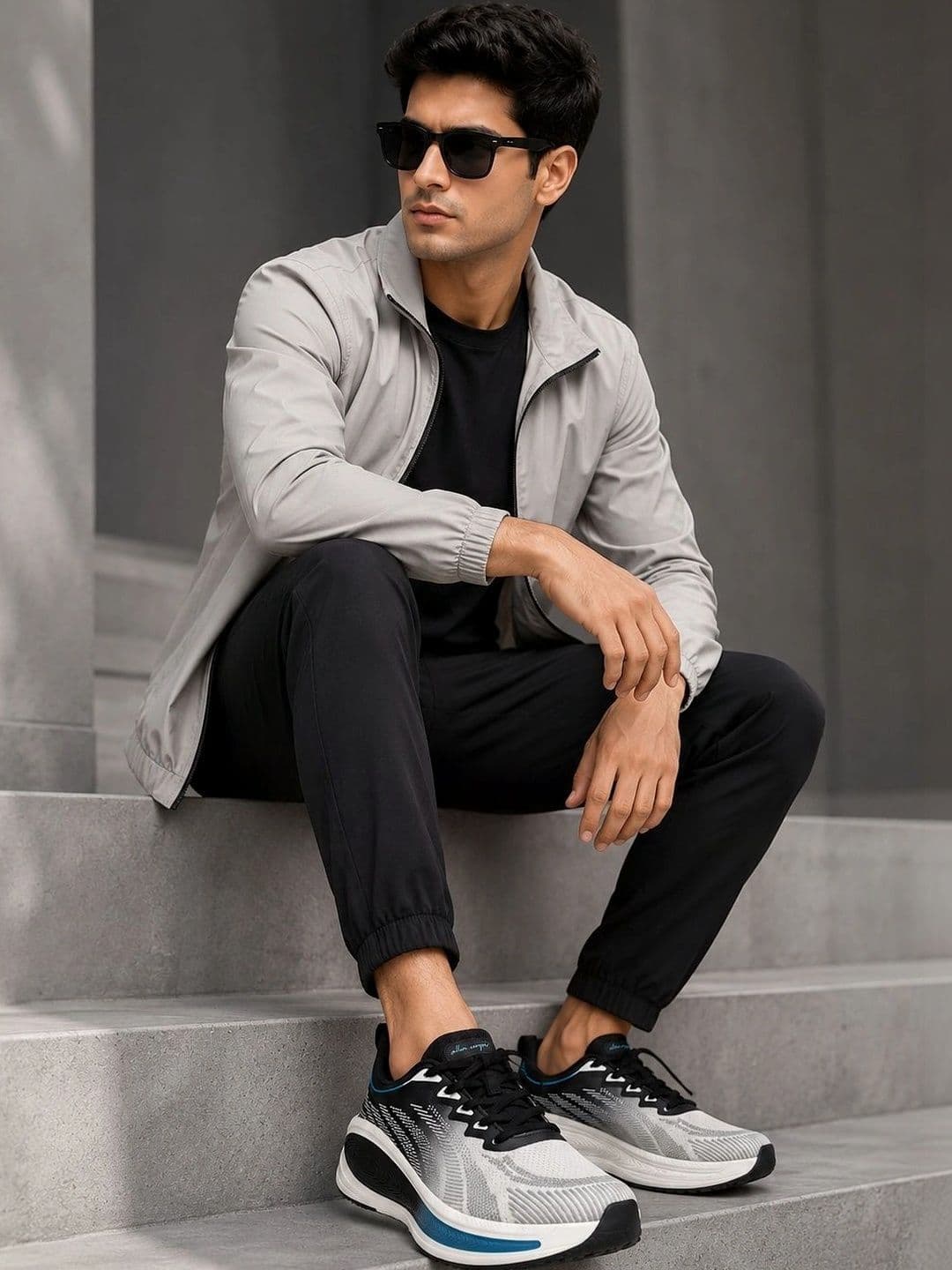 Allen Cooper Men Mesh Running Shoes thumbnail 3