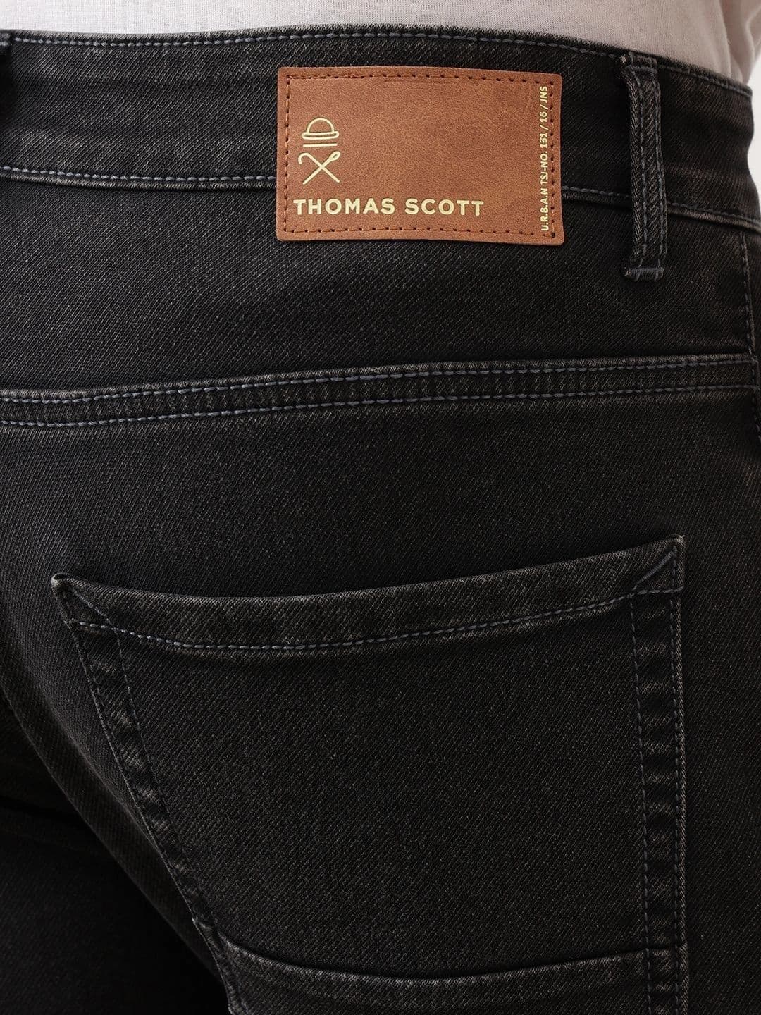 Thomas Scott Men Smart Slim Fit Mid-Rise Stretchable Jeans thumbnail 6
