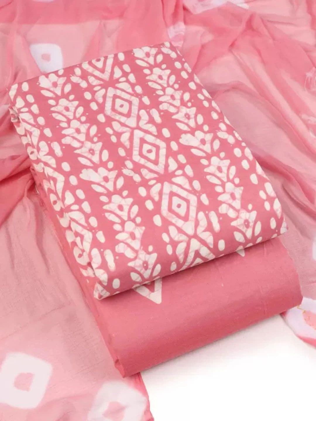 Mitera Printed Pure Cotton Unstitched Dress Material thumbnail 5