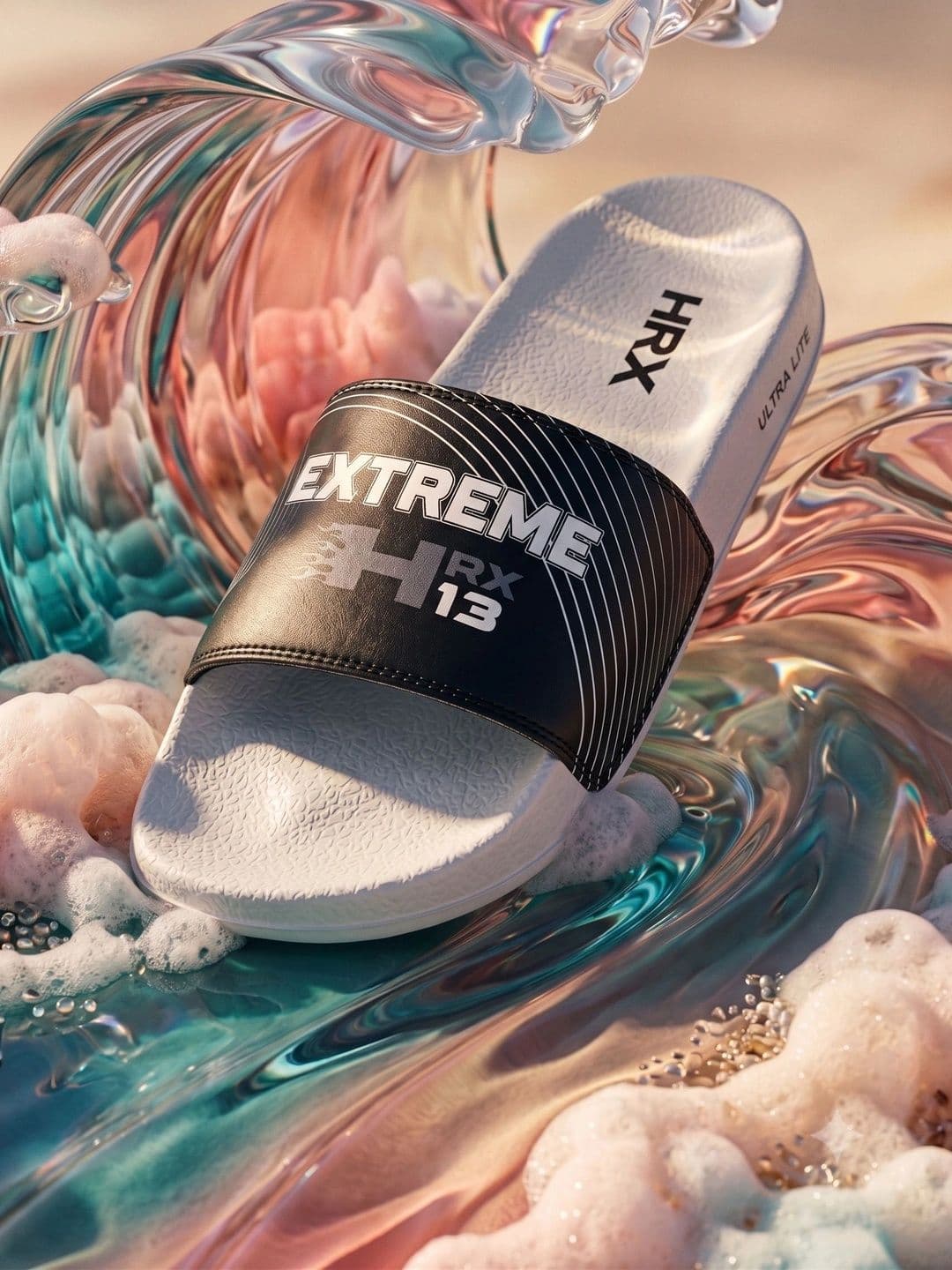 HRX by Hrithik Roshan Men Printed Sliders thumbnail 5