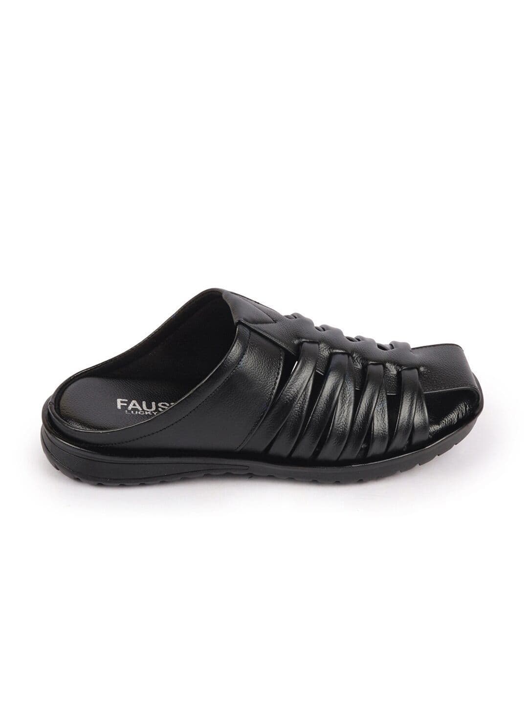 FAUSTO Men Textured Leather Comfort Sandals thumbnail 7