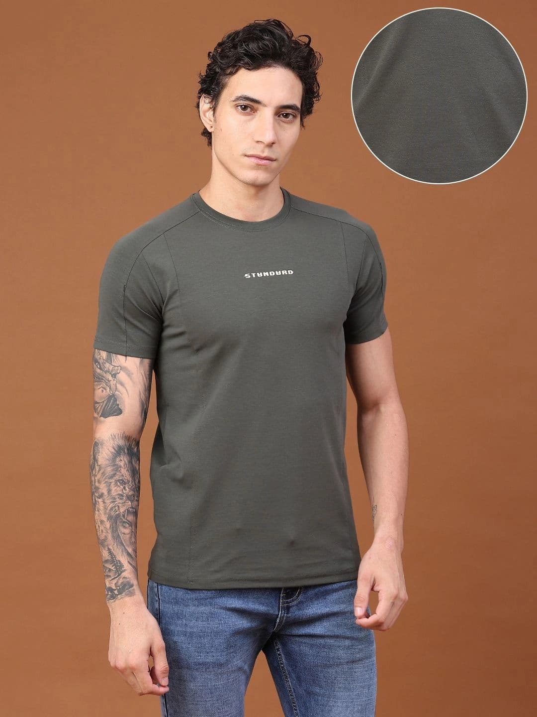V-Mart Men Typography Slim Fit T-shirt thumbnail 3