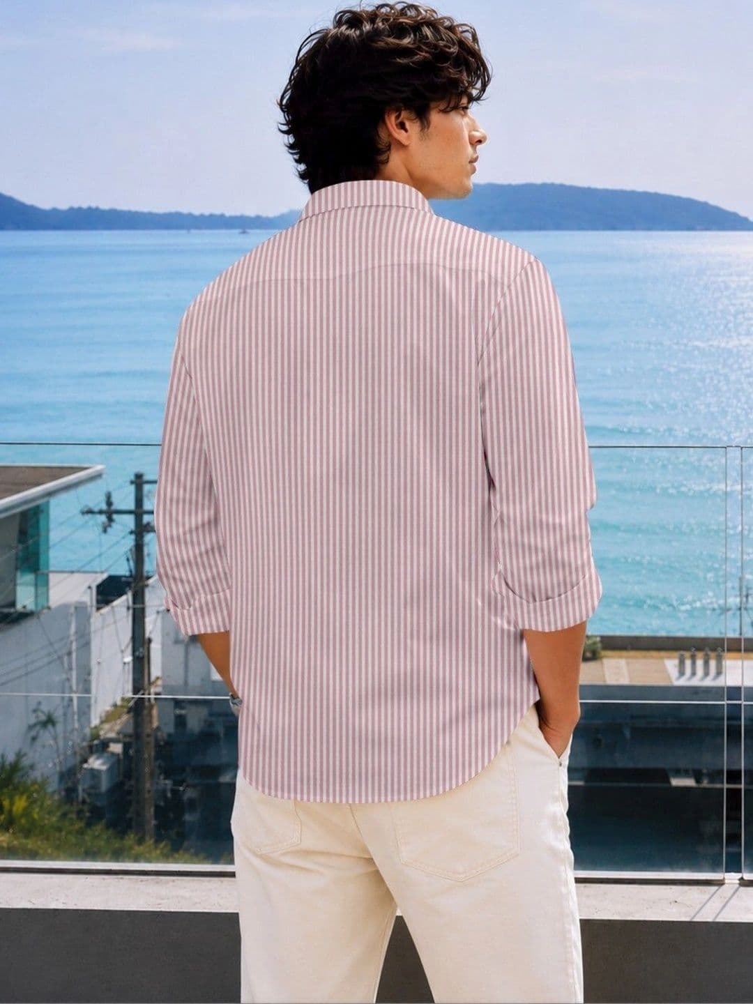 RINK ENTERPRISE Men Striped Casual Shirt thumbnail 4