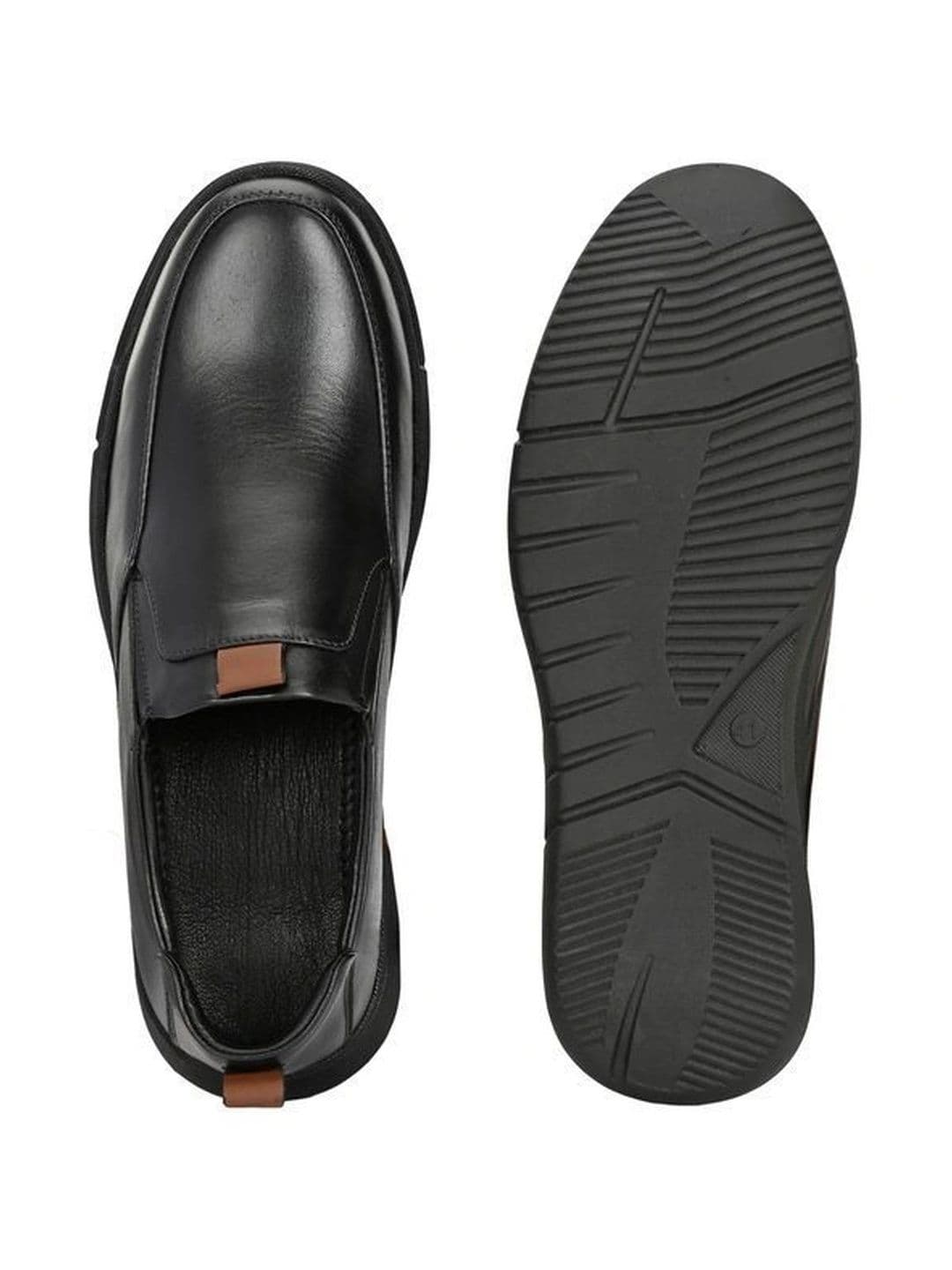 Lushwalk Men Leather Round Toe Slip-On Slip-On Shoes Formal Shoes thumbnail 4