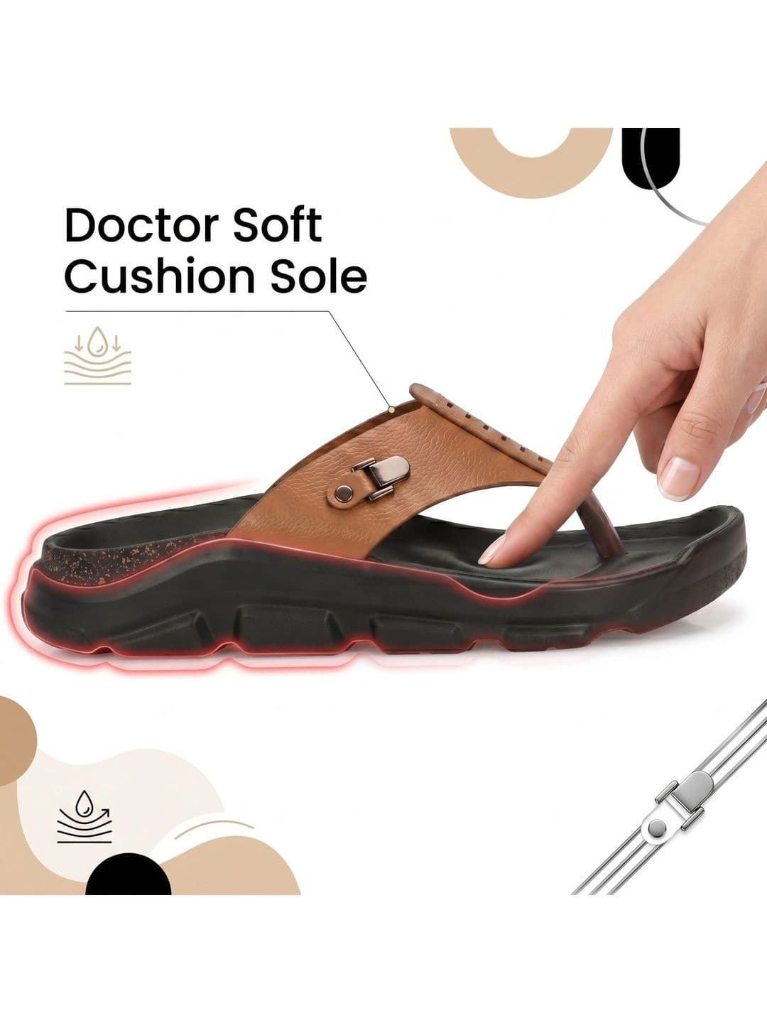 BINUTOP Men Comfort Sandals thumbnail 6