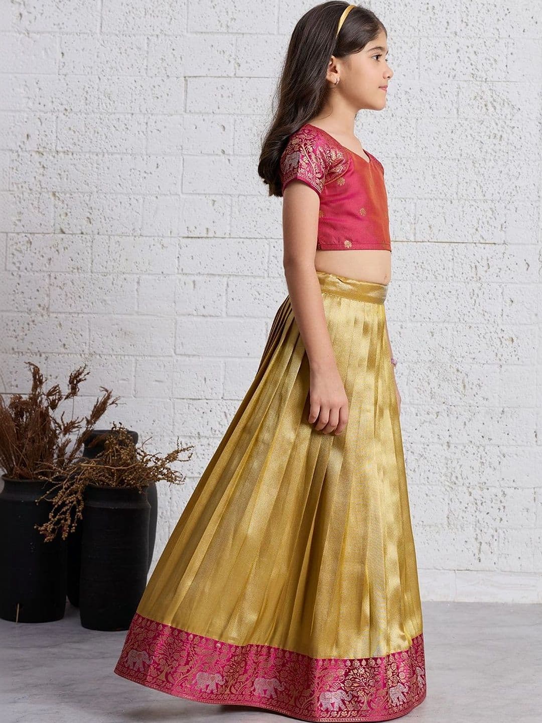 Tasarika Girls Ready to Wear Lehenga & thumbnail 2