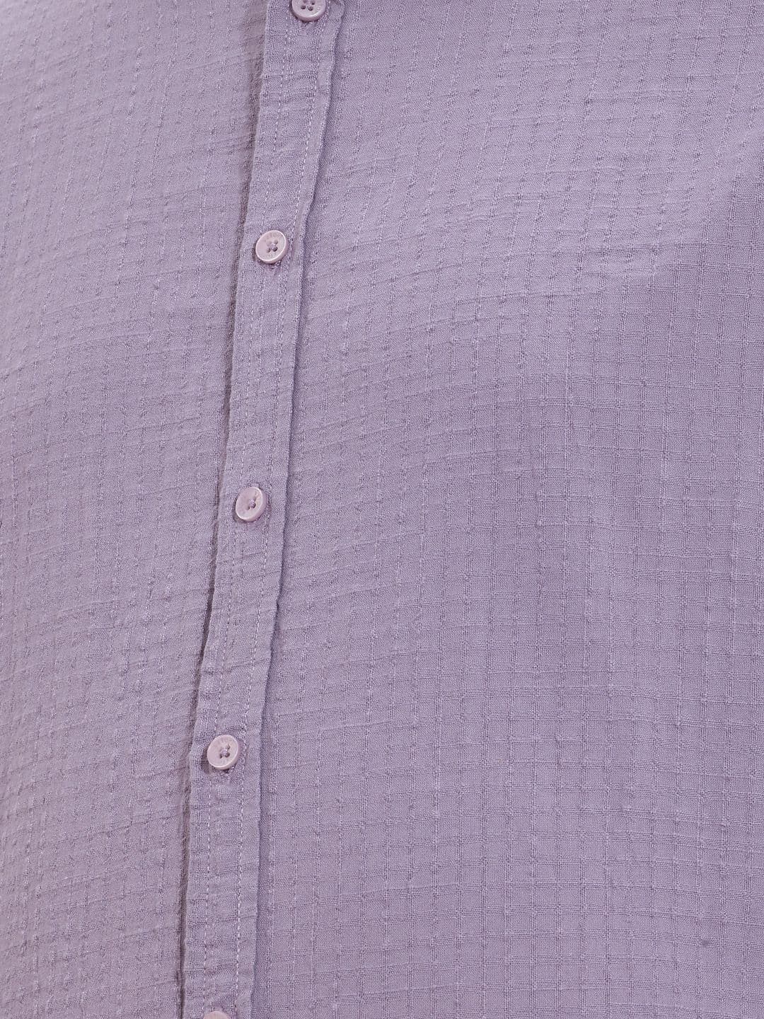 Sztori Plus Size Textured Pure Cotton Casual Shirt thumbnail 2