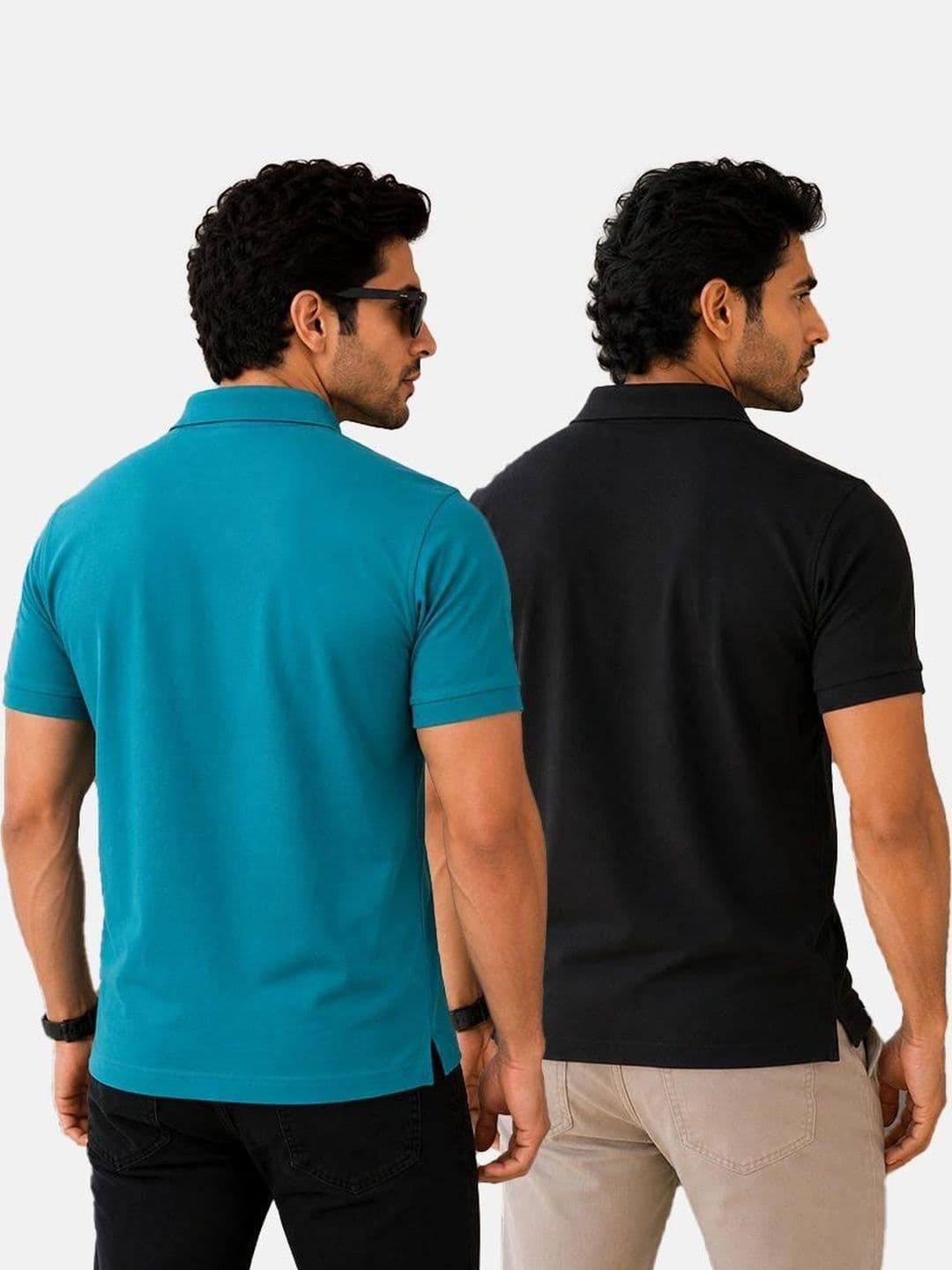 VELDEER Men Brand Logo 2 Polo Collar T-shirt thumbnail 2