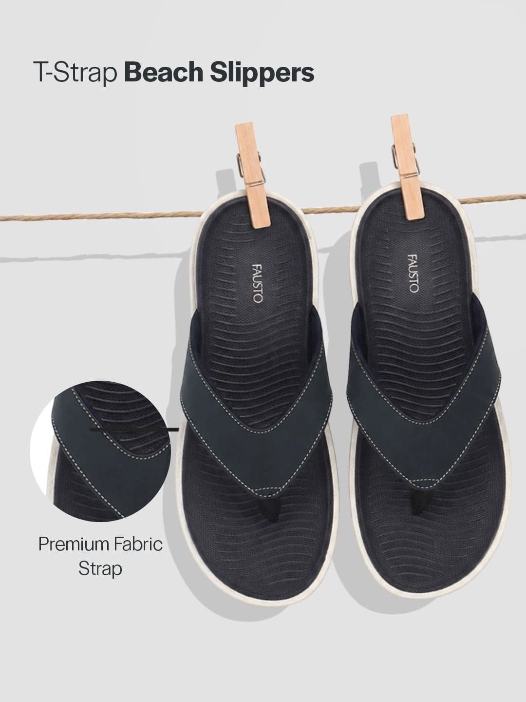 FAUSTO Men Thong Flip-Flops thumbnail 6