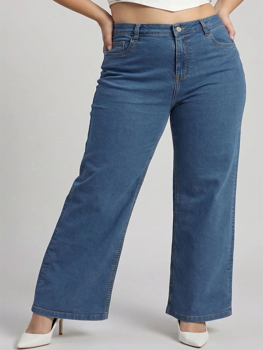 Chemistry Women Wide Leg High-Rise Light Fade Stretchable Jeans - view 1