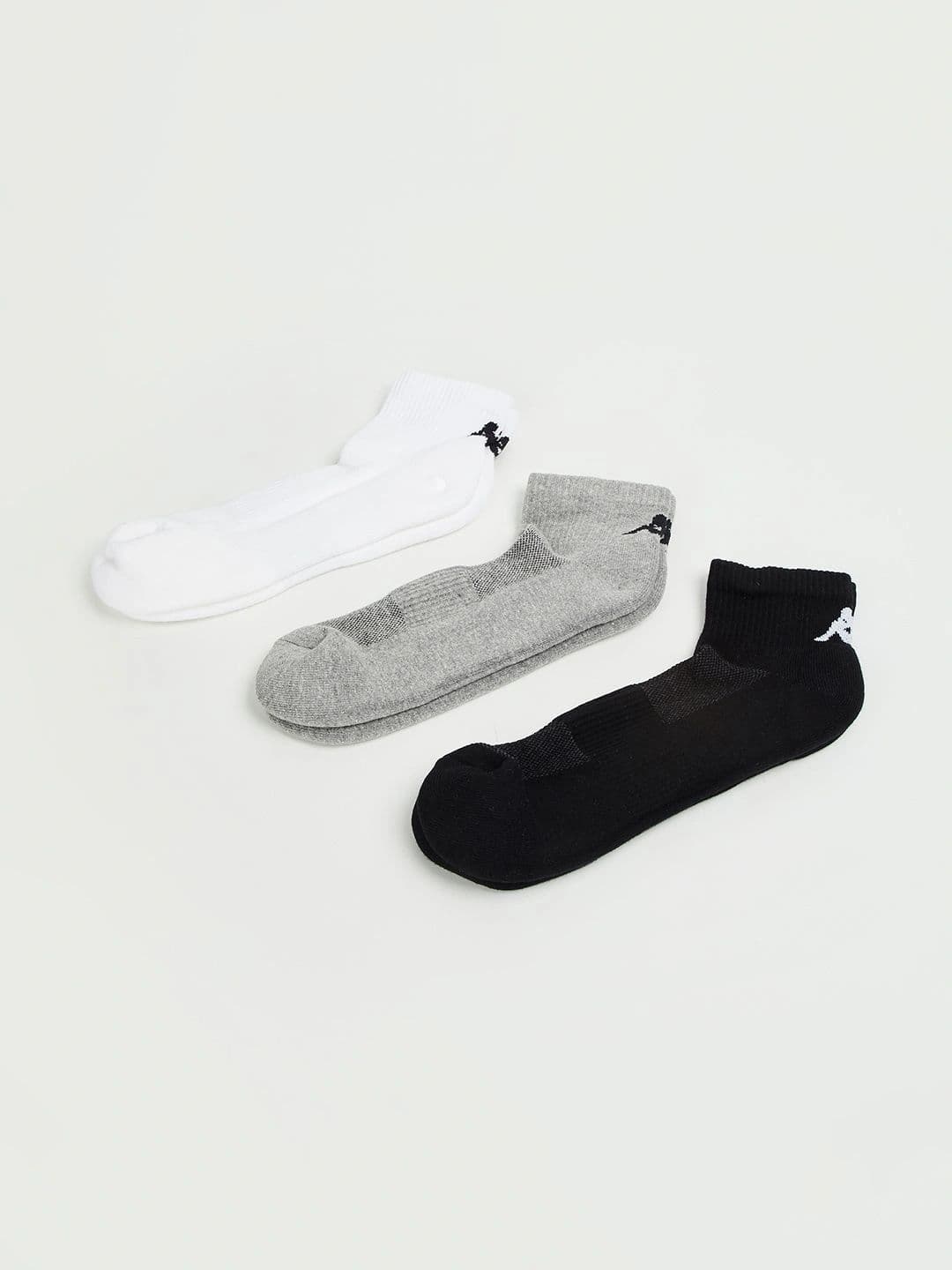 Kappa Men Pack of 3 Cotton Blend Assorted Ankle Length Socks thumbnail 3