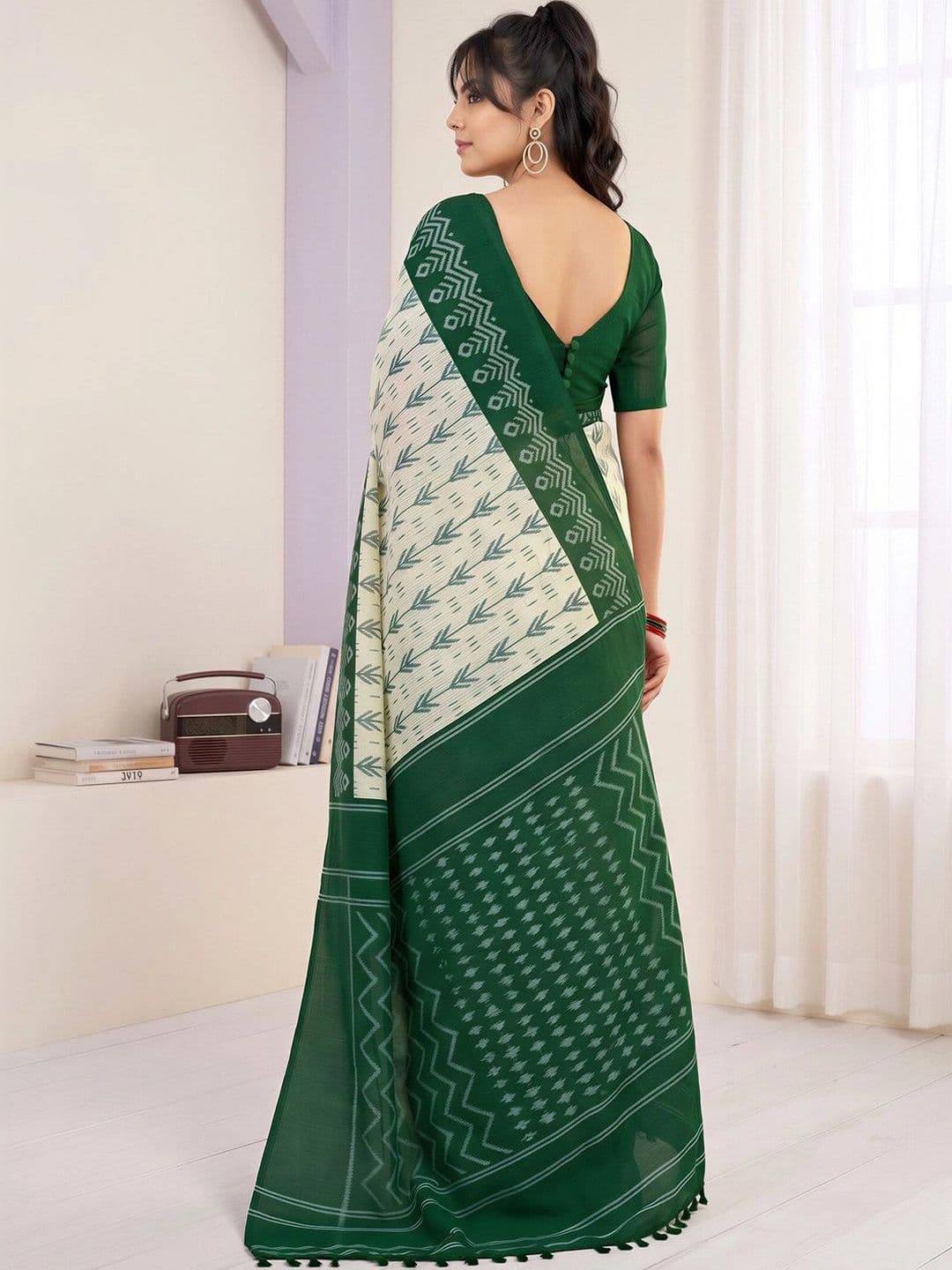 Anouk Ethnic Motifs Designer Bagh Saree thumbnail 6