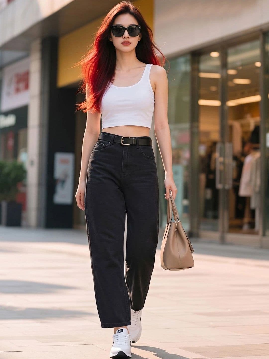 Style Quotient Women Barrel Fit High Rise Cotton Jeans thumbnail 6