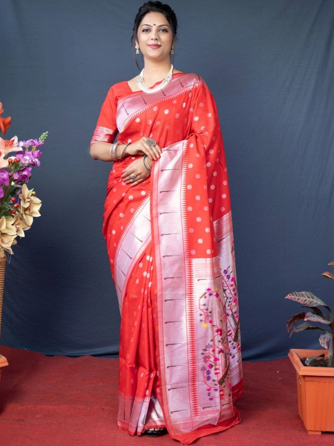 Dhaaga Ghar Woven Design Zari Art Silk Paithani Saree - view 1