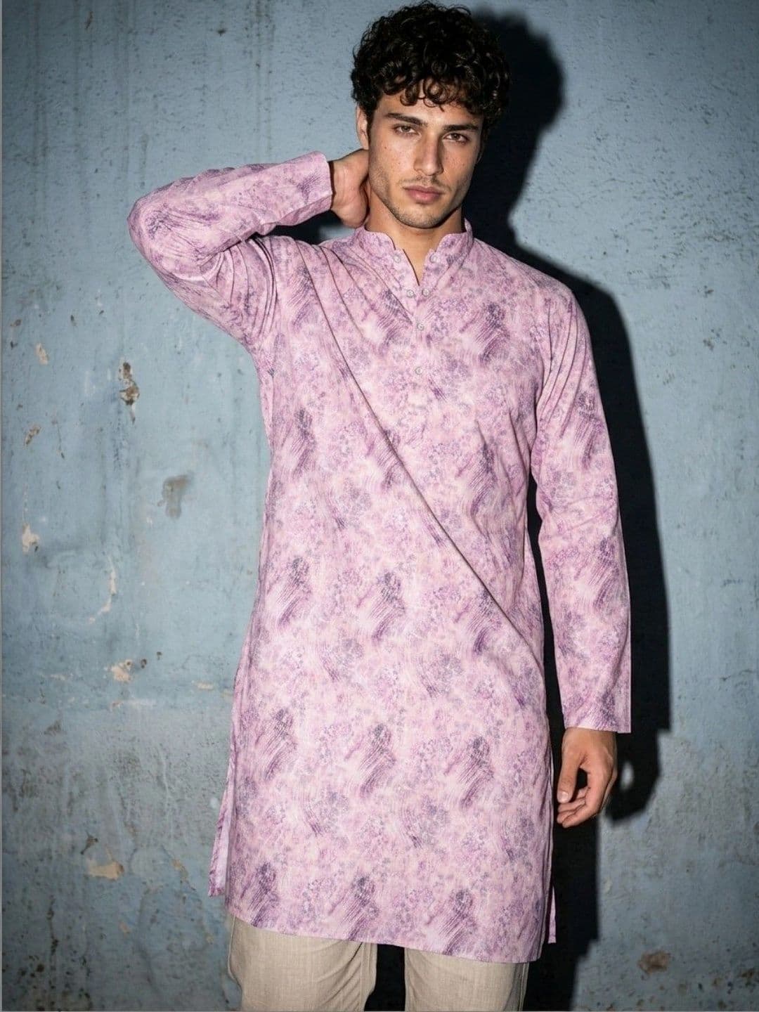 DRIP CHOWK Men Printed Jacquard Kurta - view 1