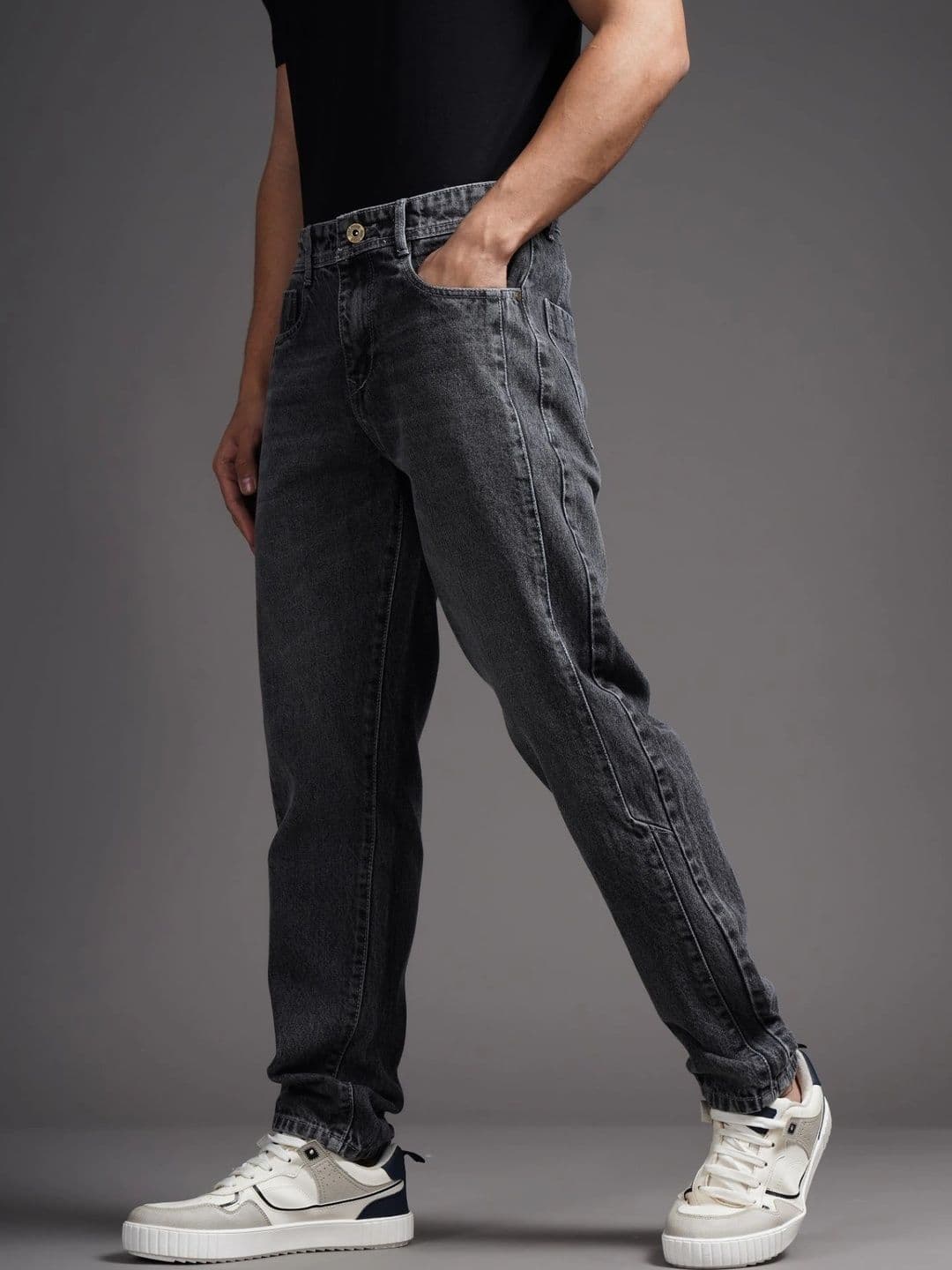 PAUL STREET Men Comfort Tapered Fit Mid-Rise Jeans - view 1