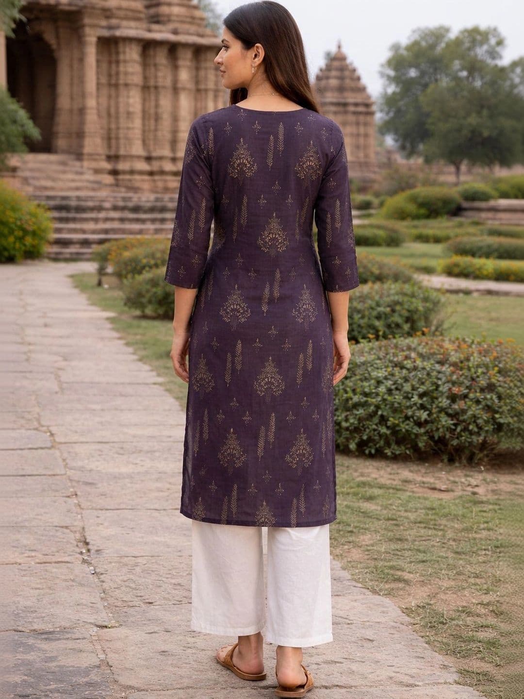 KALINI Women Ethnic Motifs Printed Indie Prints Kurta thumbnail 2