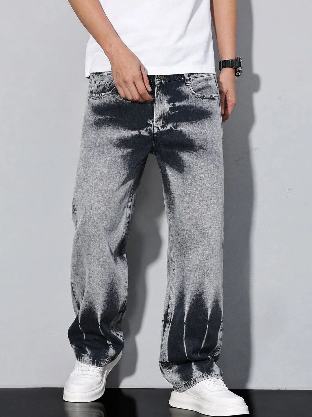VERTICALS Men Straight Fit Mid-Rise Jeans - view 1
