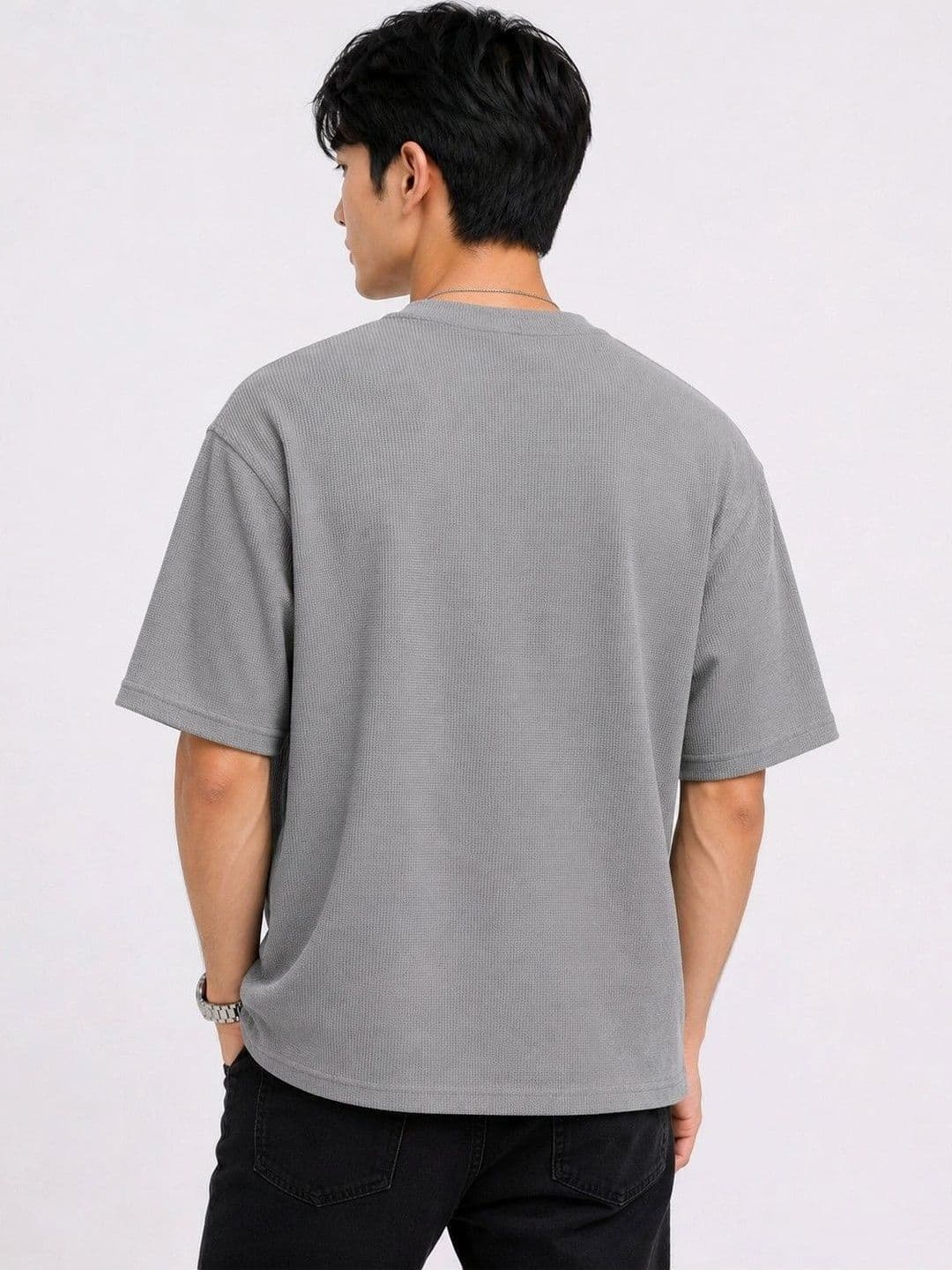 MaverIQ Men Relaxed Fit Drop-Shoulder T-shirt thumbnail 2