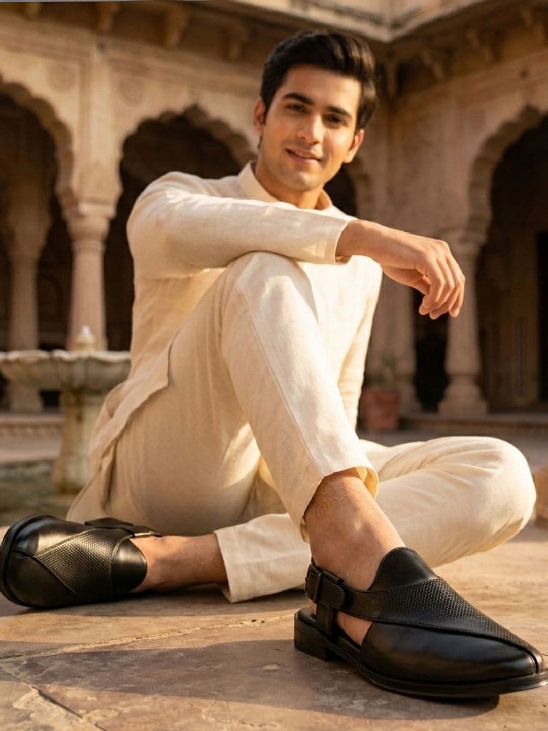 HIROLAS Men Ethnic Shoe-Style Sandals thumbnail 5
