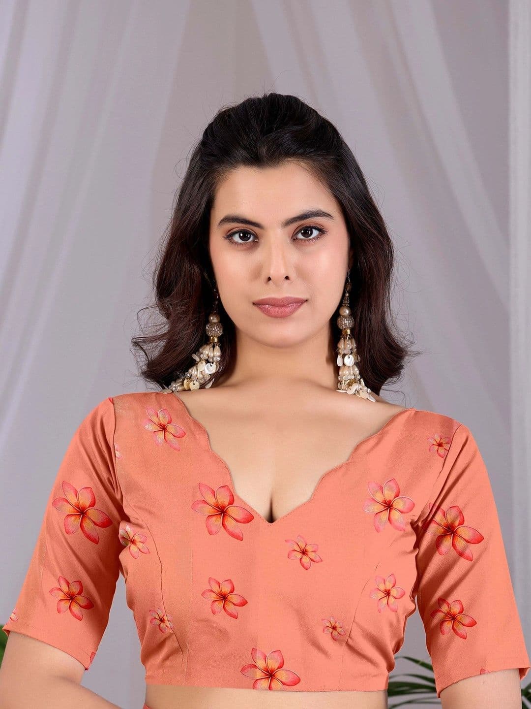 Moda Rapido Floral Satin Designer Saree thumbnail 7