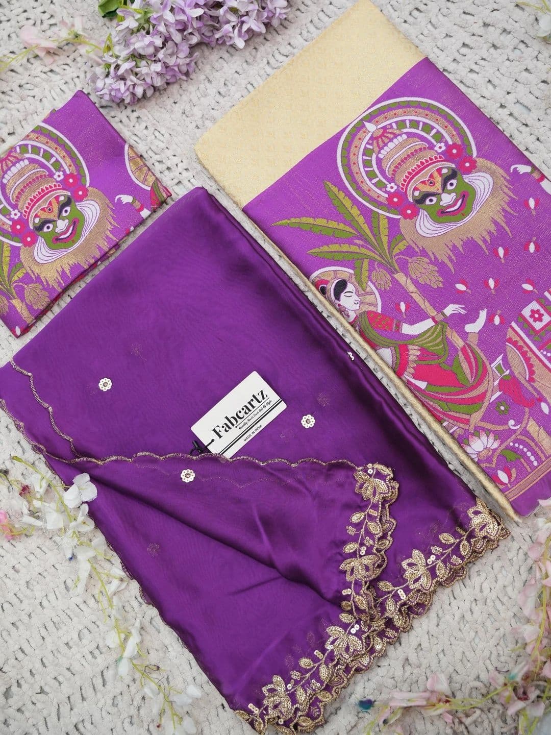Pink Bindi Sequinned Unstitched Lehenga & Blouse With Dupatta thumbnail 3