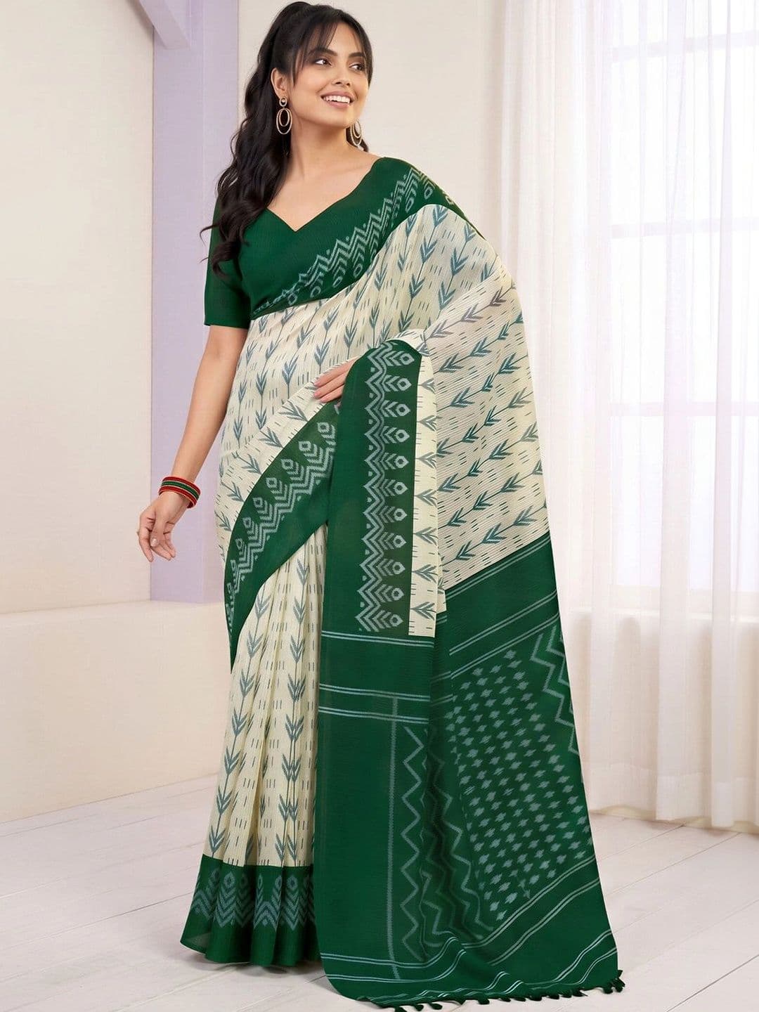 Anouk Ethnic Motifs Designer Bagh Saree thumbnail 2