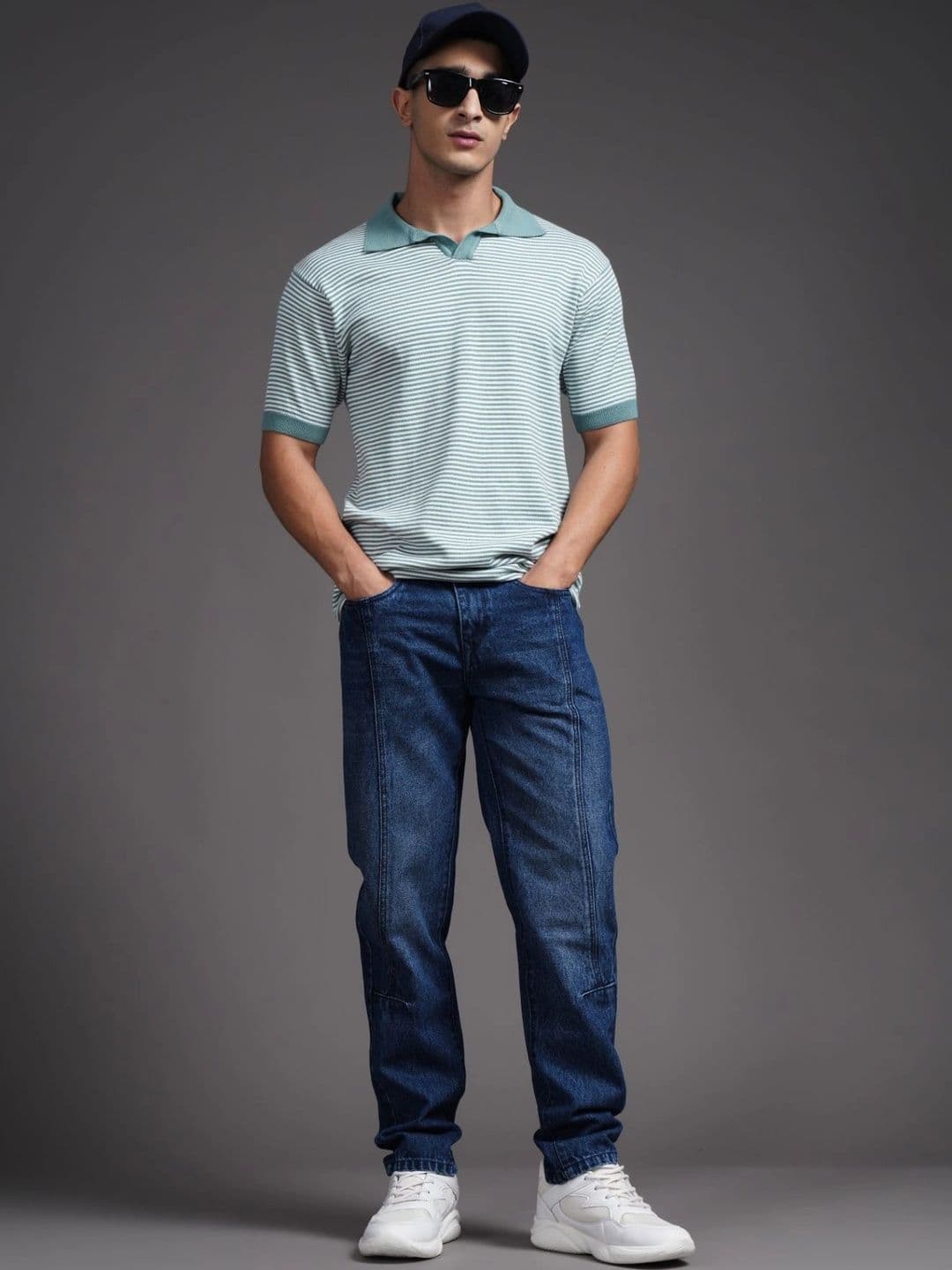 PAUL STREET Men Comfort Tapered Fit Mid-Rise Jeans thumbnail 4