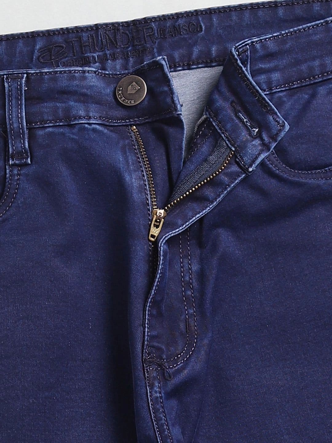 THUNDER JEANS Men Regular Fit Mid-Rise Stretchable Jeans thumbnail 2