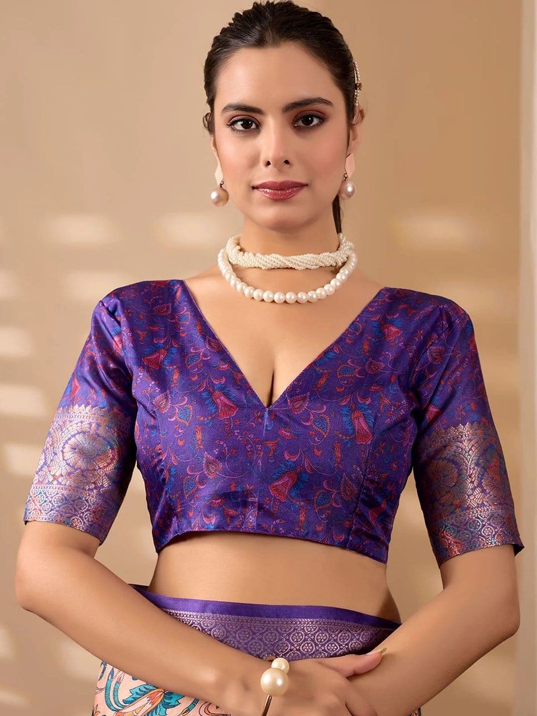 Moda Rapido Ethnic Motifs Zari Silk Blend Designer Saree thumbnail 4