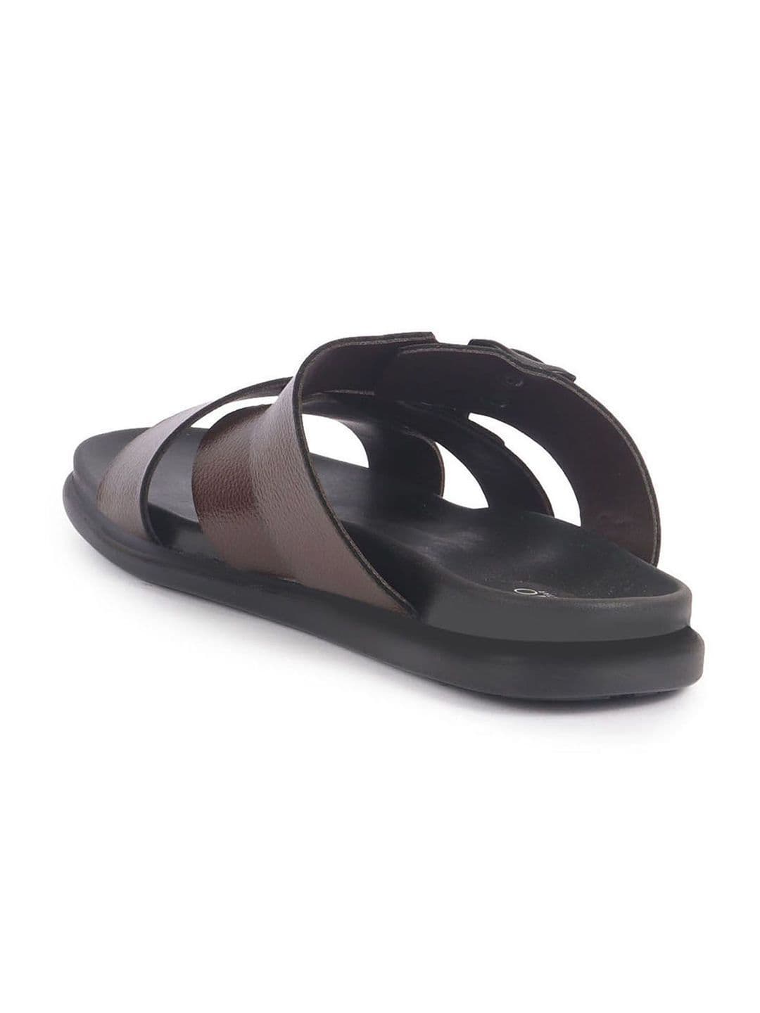 FAUSTO Men Comfort Open Toe Multi Adjustable Strap Ethnic Slip On Sandals thumbnail 7