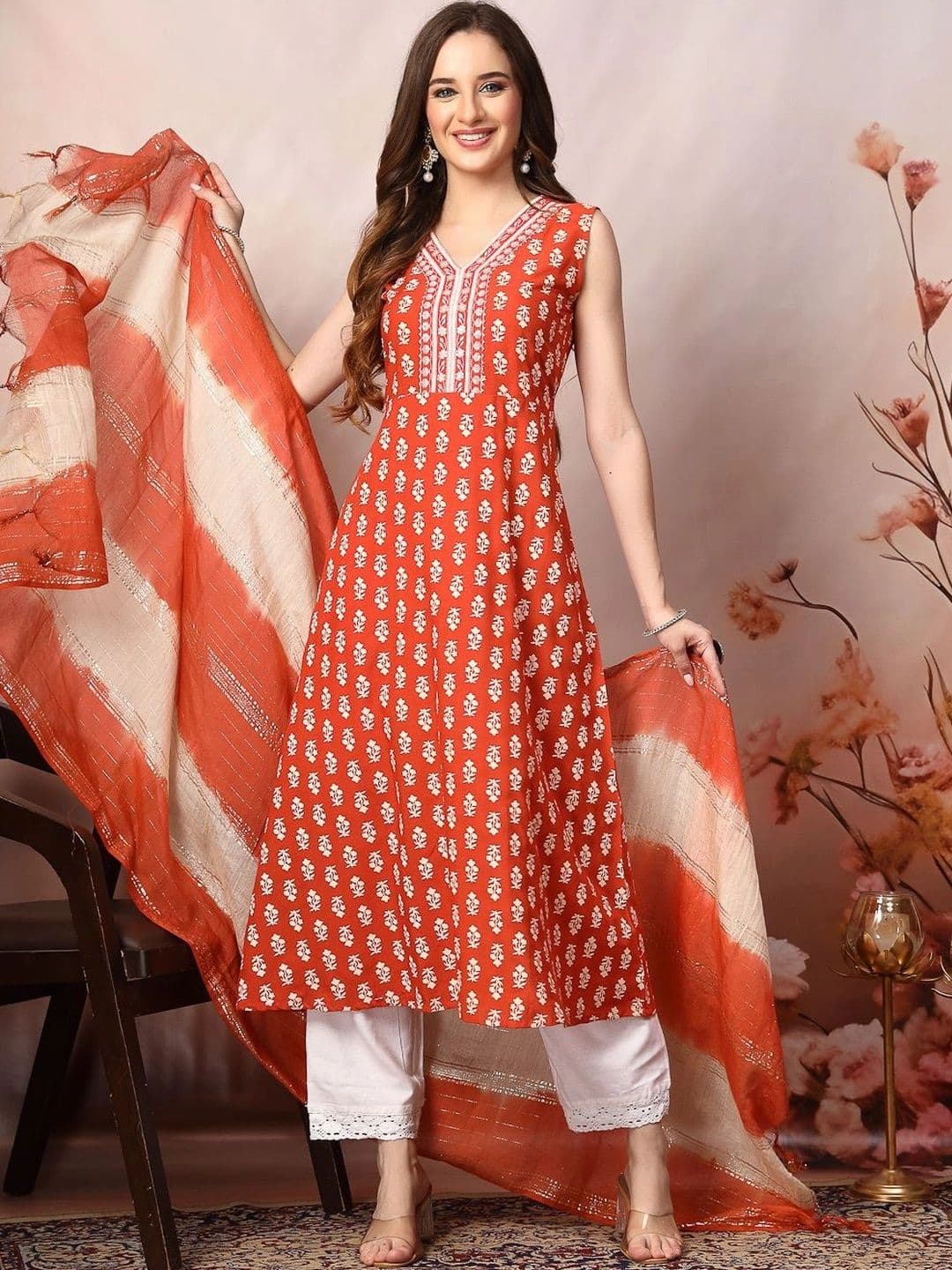 Stylum Women Ethnic Motifs Printed Thread Work Indie Prints Kurta - view 1