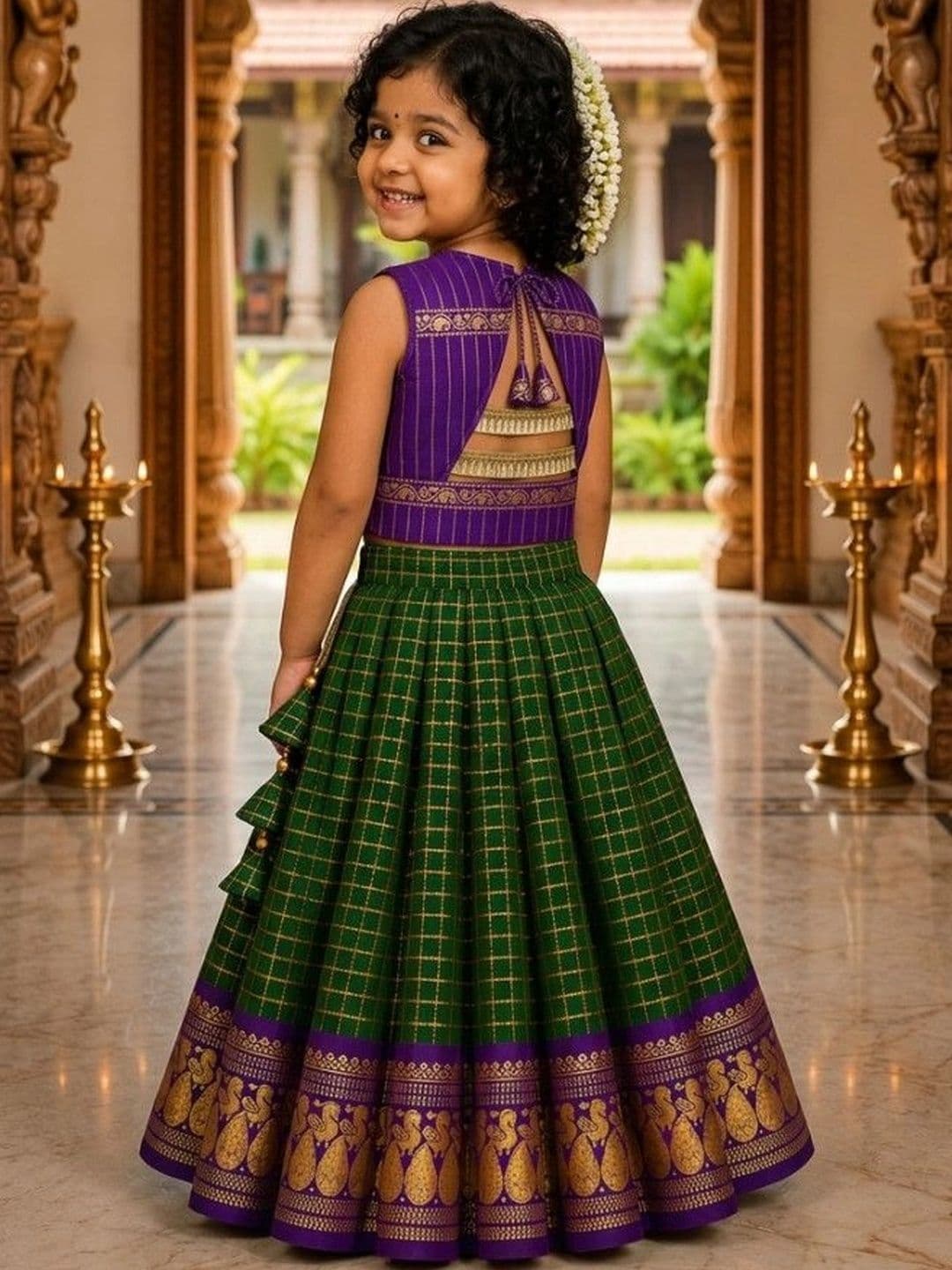 amzira Girls Ready to Wear Lehenga & thumbnail 3