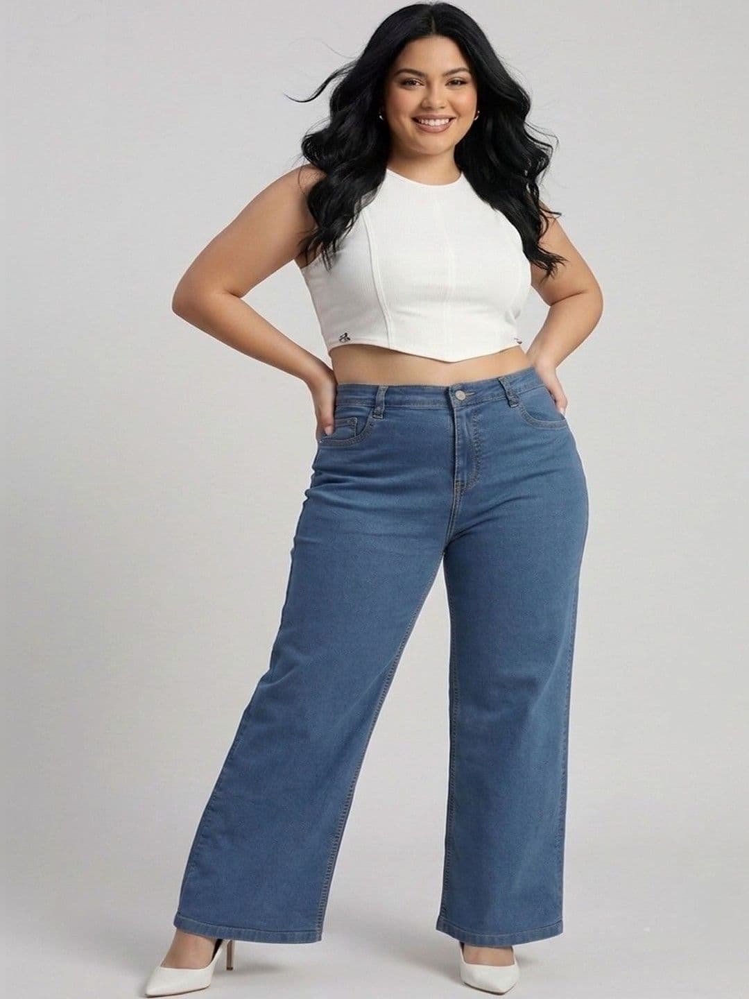 Chemistry Women Wide Leg High-Rise Light Fade Stretchable Jeans thumbnail 3