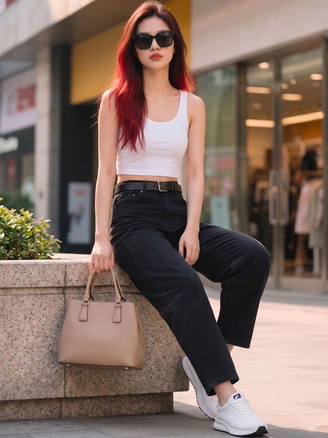 Style Quotient Women Barrel Fit High Rise Cotton Jeans thumbnail 5