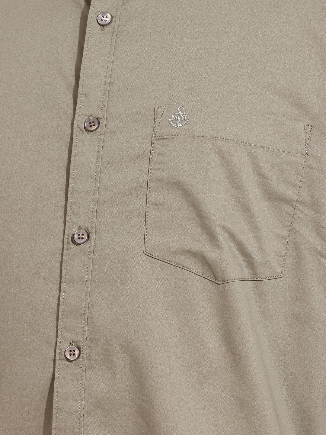 Mast & Harbour Soft Touch Cotton Green Shirt thumbnail 4