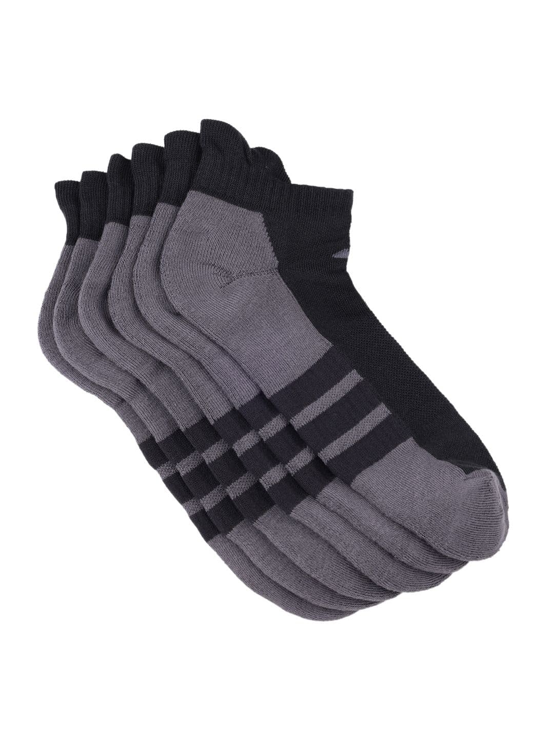 ADIDAS Unisex Pack of 3 Colourblocked Ankle Length Socks thumbnail 2