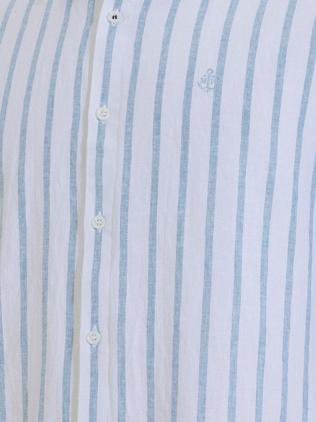 Mast & Harbour Linen Blend Stripe Shirt thumbnail 4