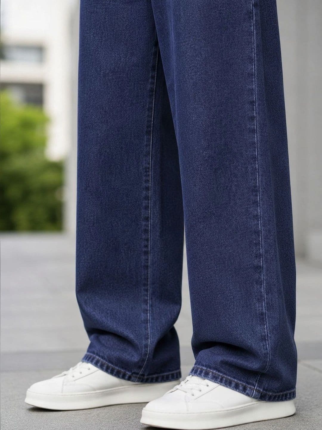 BREXX Men Jean Wide Leg Mid-Rise Stretchable Jeans thumbnail 2