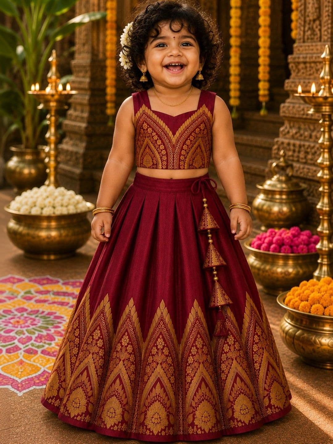 Xepon Girls Ready to Wear Lehenga & - view 1