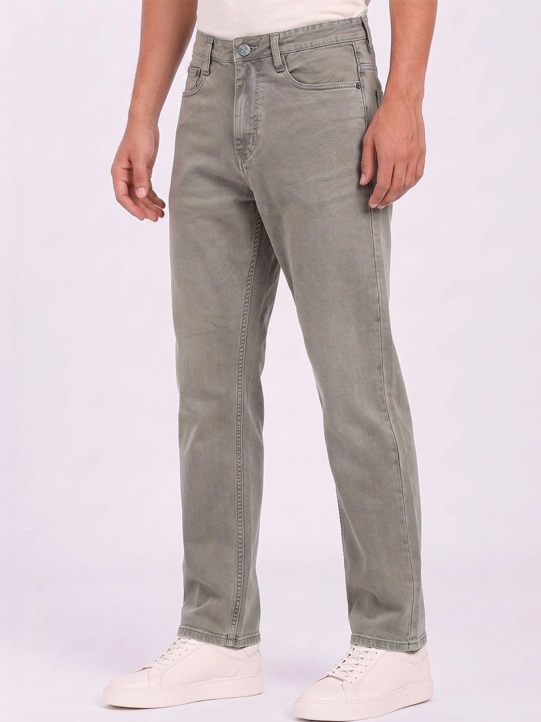 THUNDER JEANS Men Regular Fit Mid-Rise Stretchable Jeans - view 1