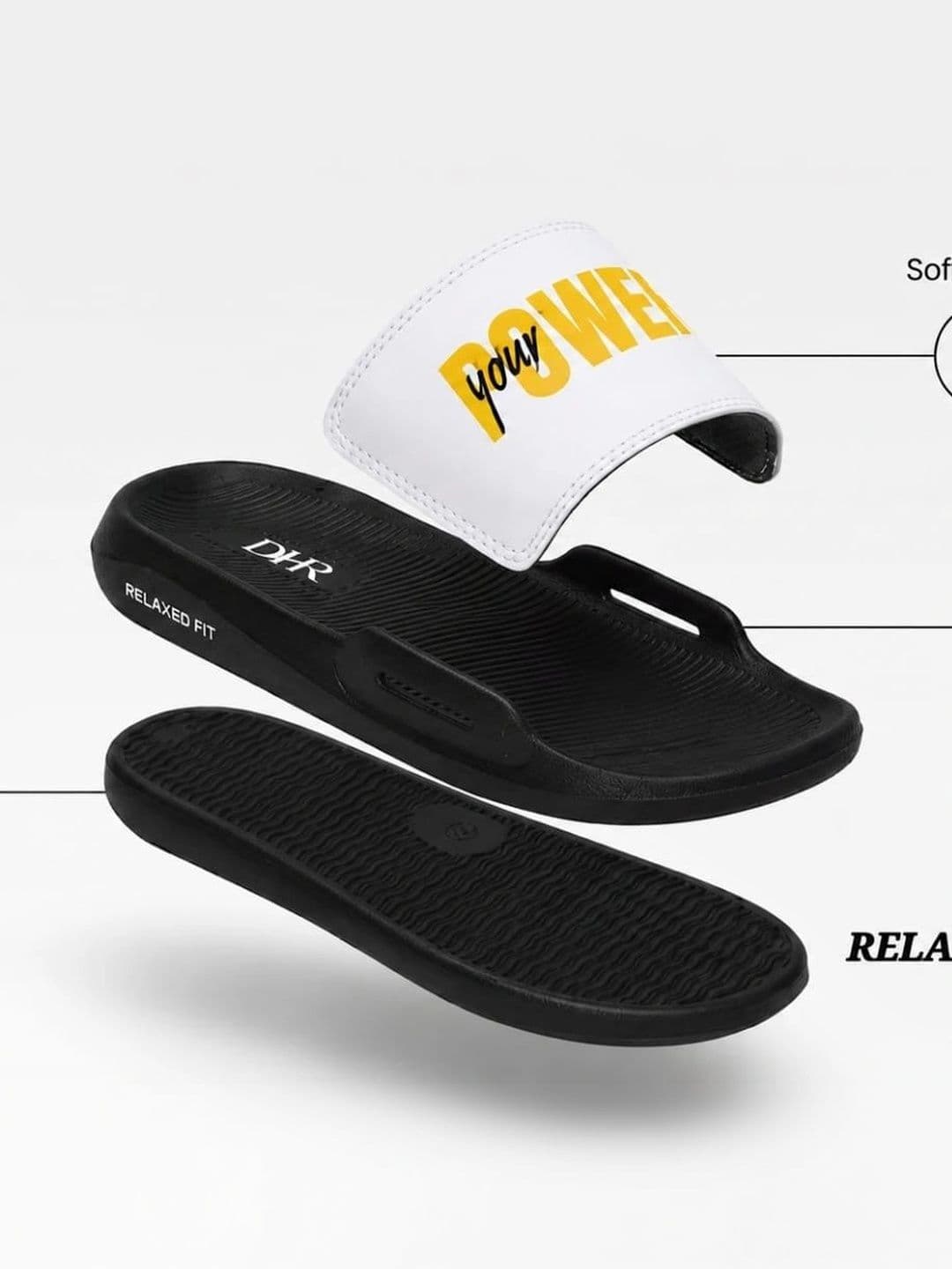 DHR FOOTWEAR Unisex Printed Sliders thumbnail 3