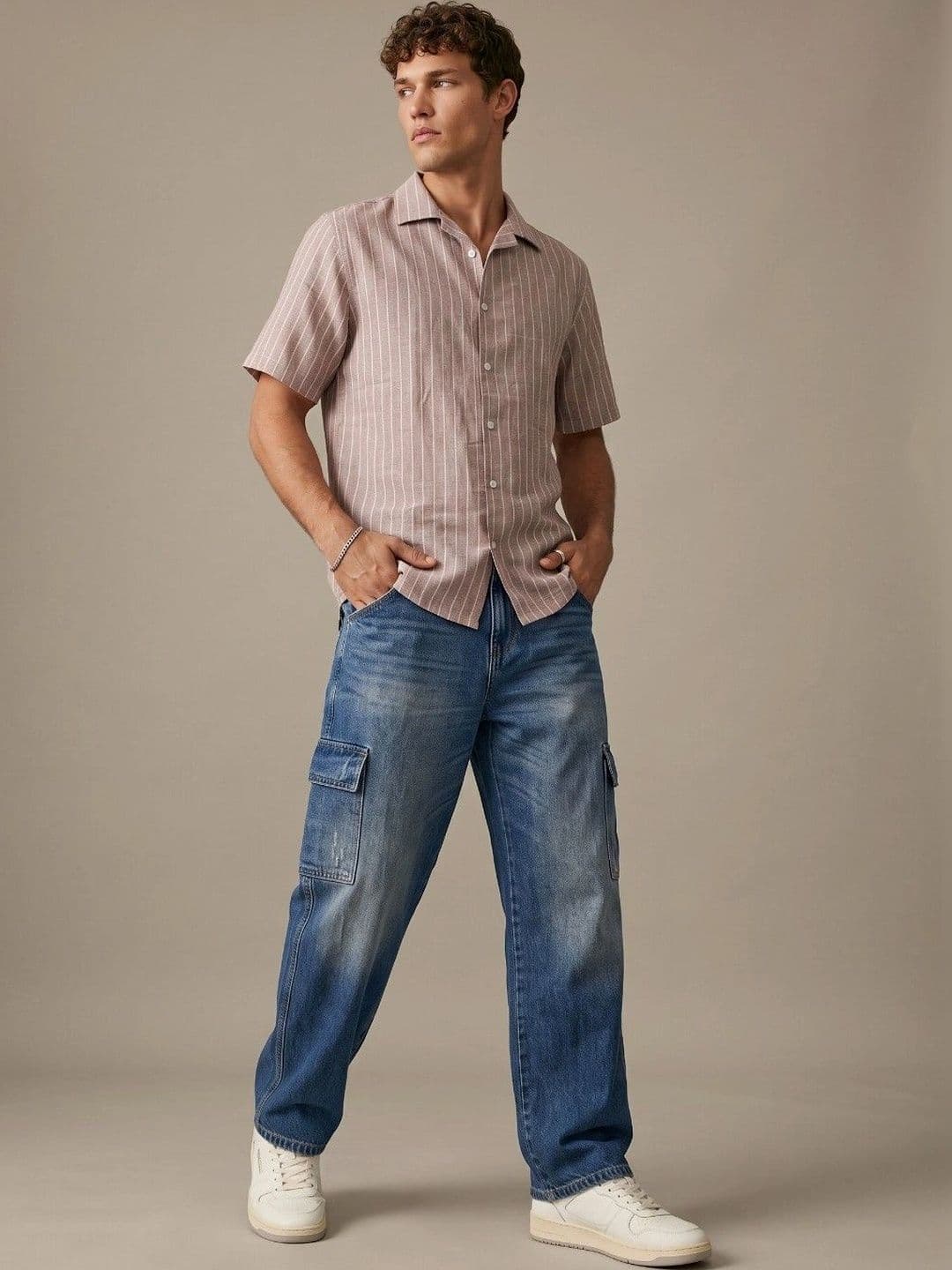 Mast & Harbour Men Classic Striped Casual Shirt thumbnail 2