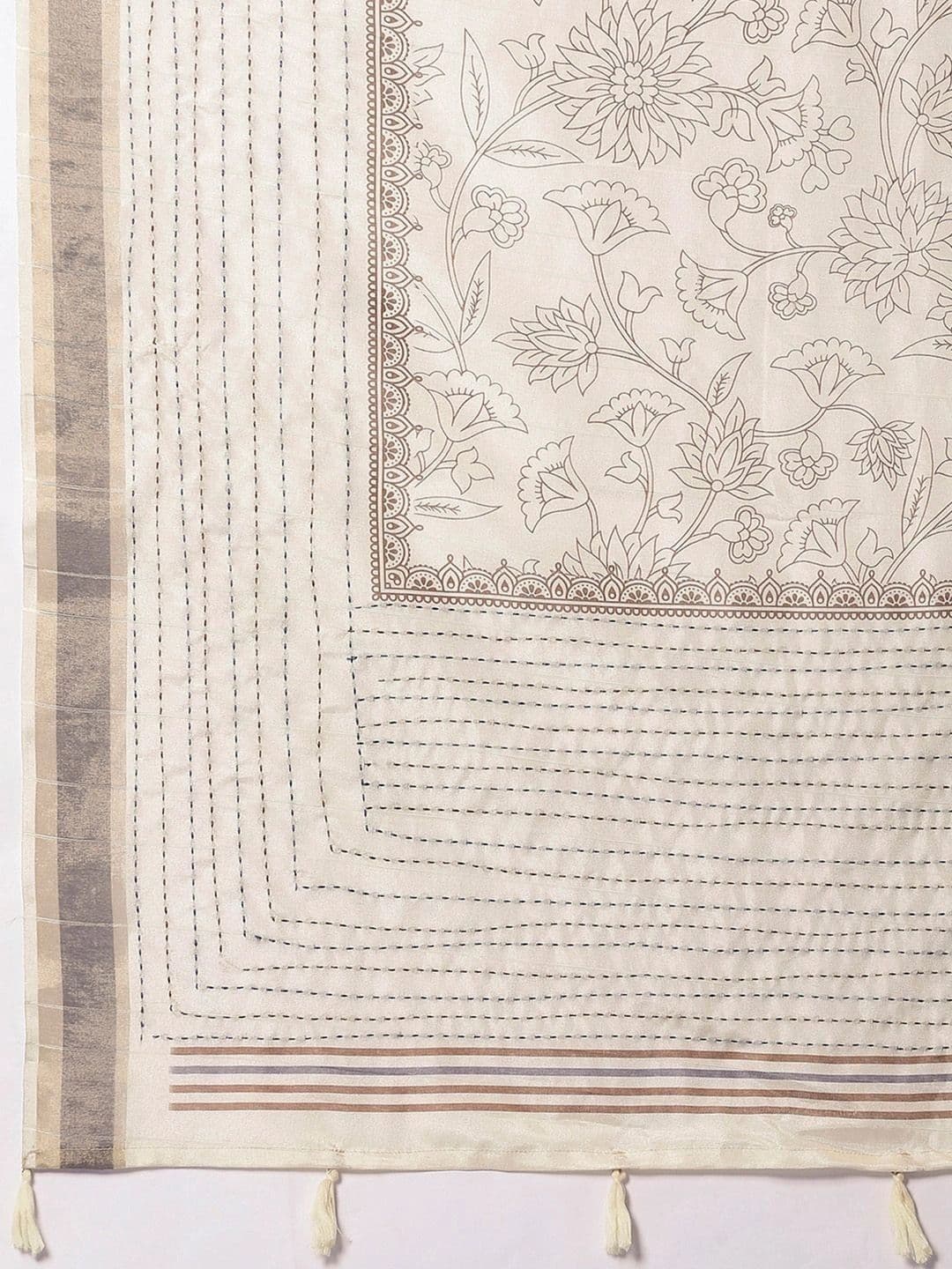 Anouk Embellished Silk Cotton Designer Chanderi Saree thumbnail 3