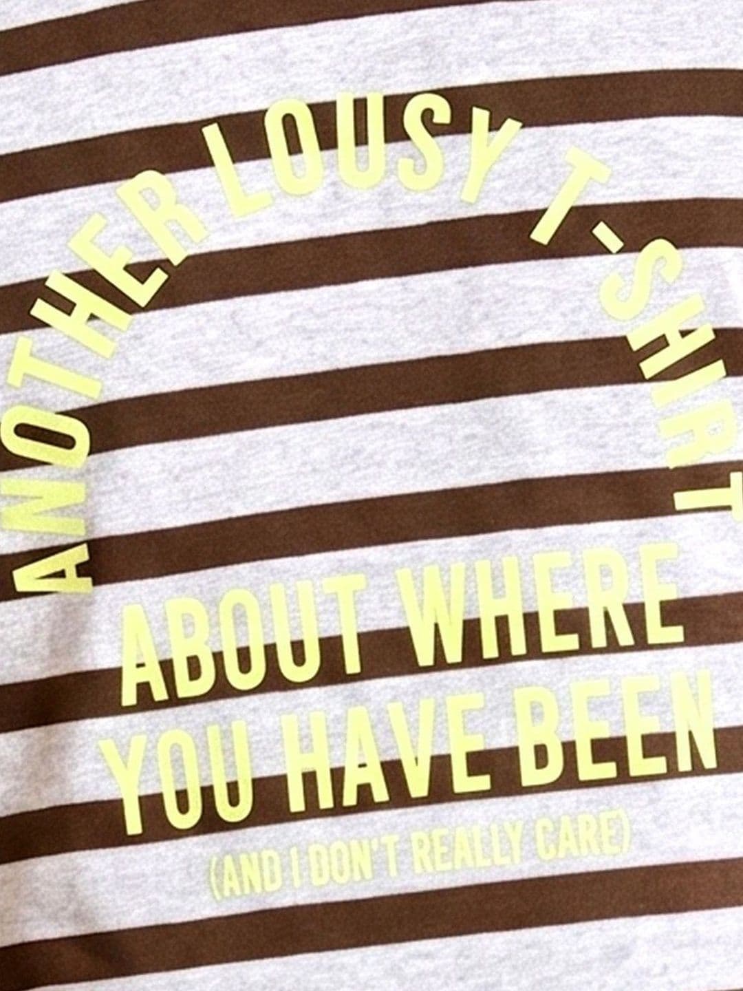 FTX Men Typography Striped T-shirt thumbnail 2