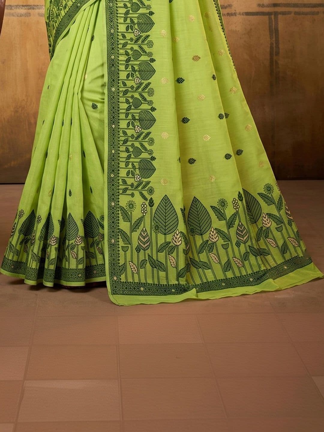 Moda Rapido Ethnic Motifs Embroidered Designer Saree thumbnail 3