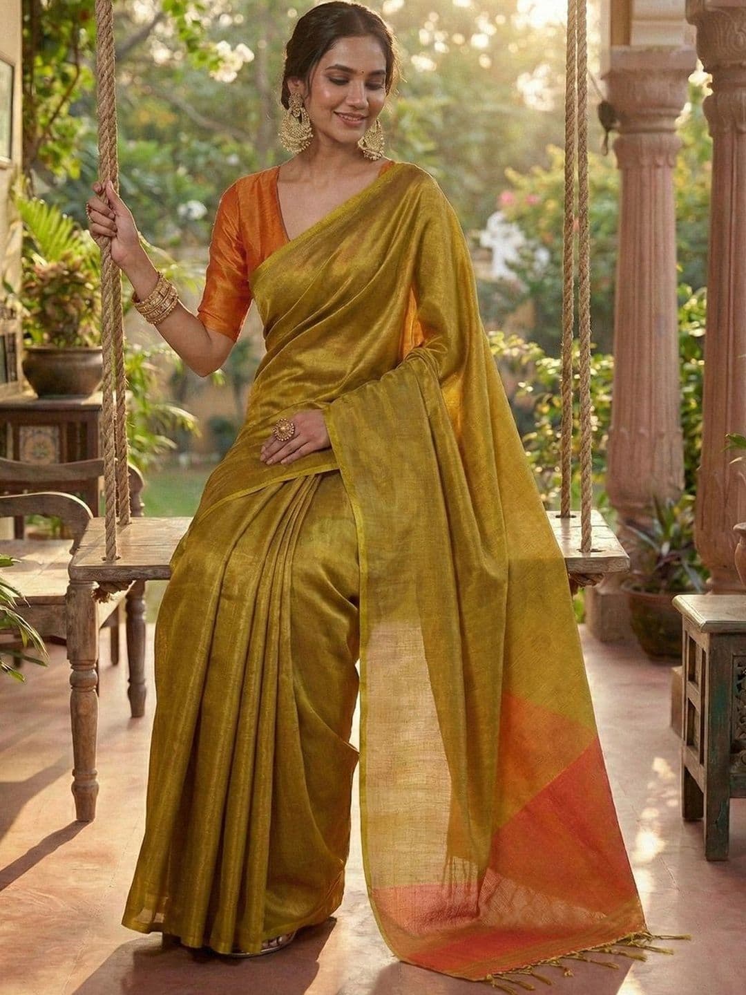 Mitera Tissue Saree thumbnail 2
