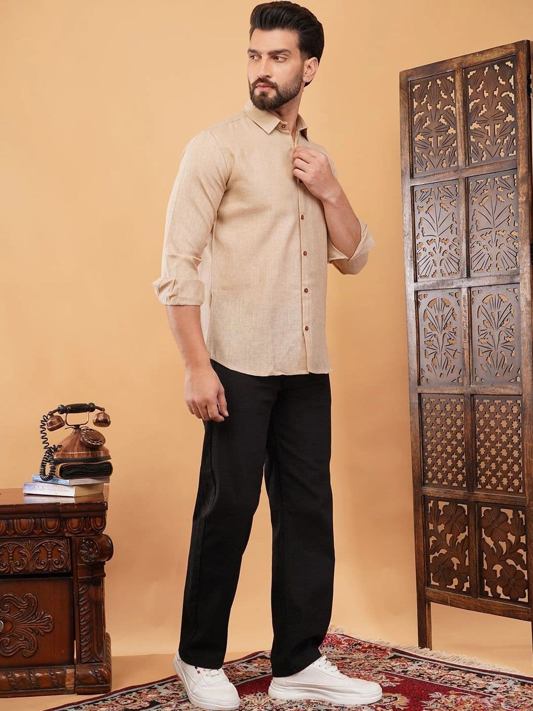 CHIRASVI Men Classic Casual Shirt thumbnail 2