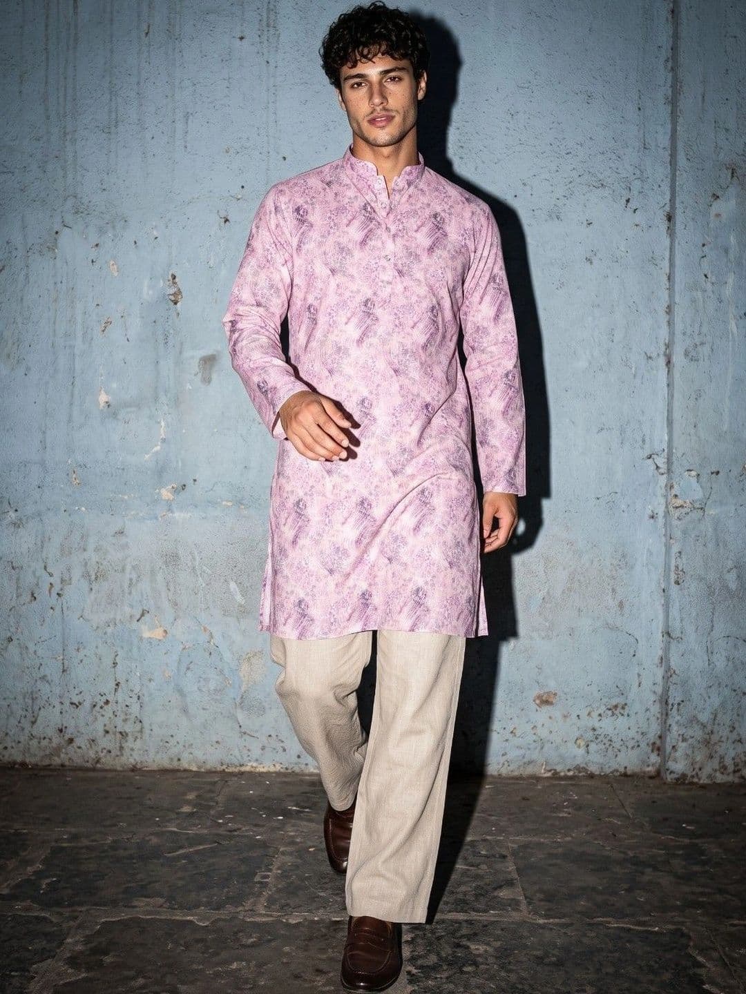 DRIP CHOWK Men Printed Jacquard Kurta thumbnail 7